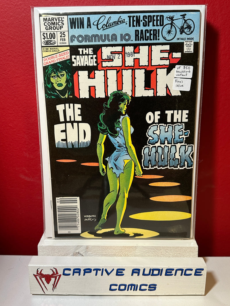 Savage She-Hulk, The #25 - Newsstand Variant - Final Issue - VF