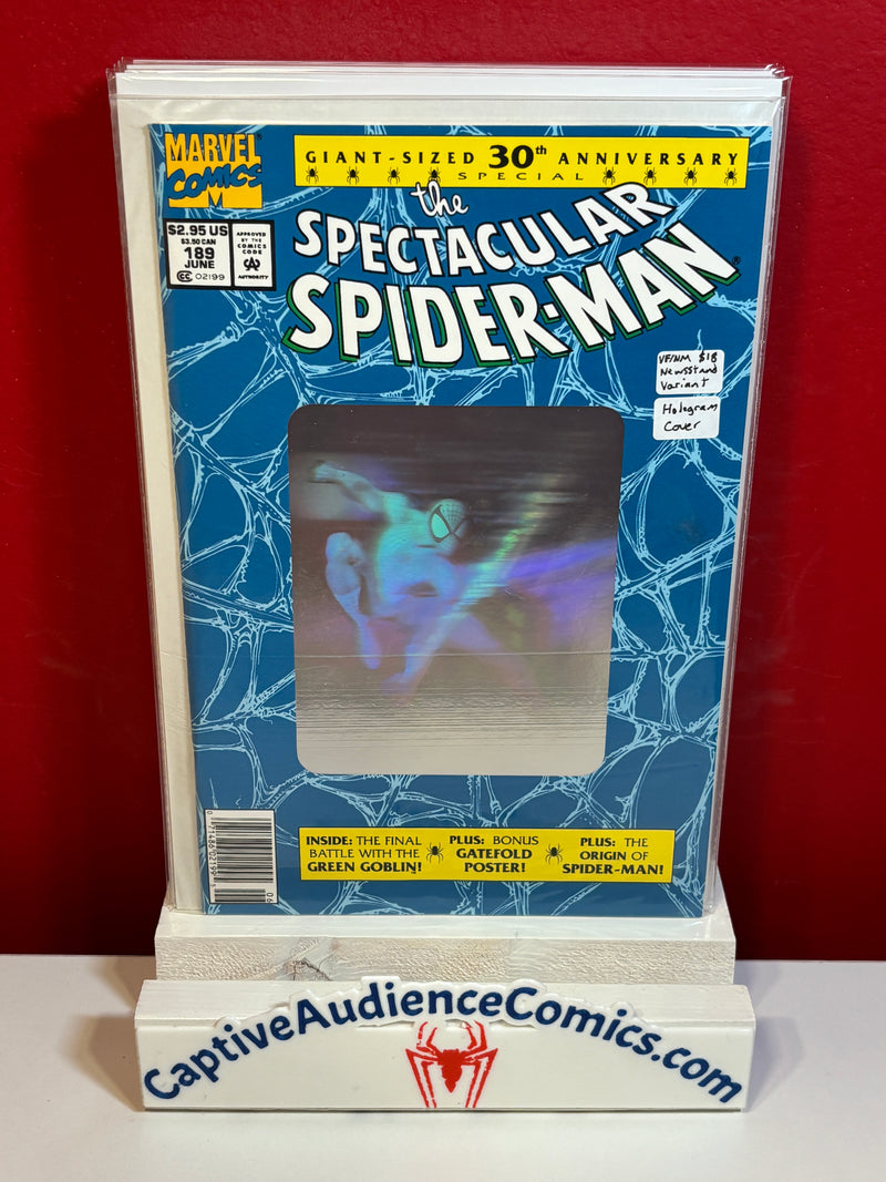 Spectacular Spider-Man, The Vol. 1 #189 - Newsstand Variant - Hologram Cover - VF/NM