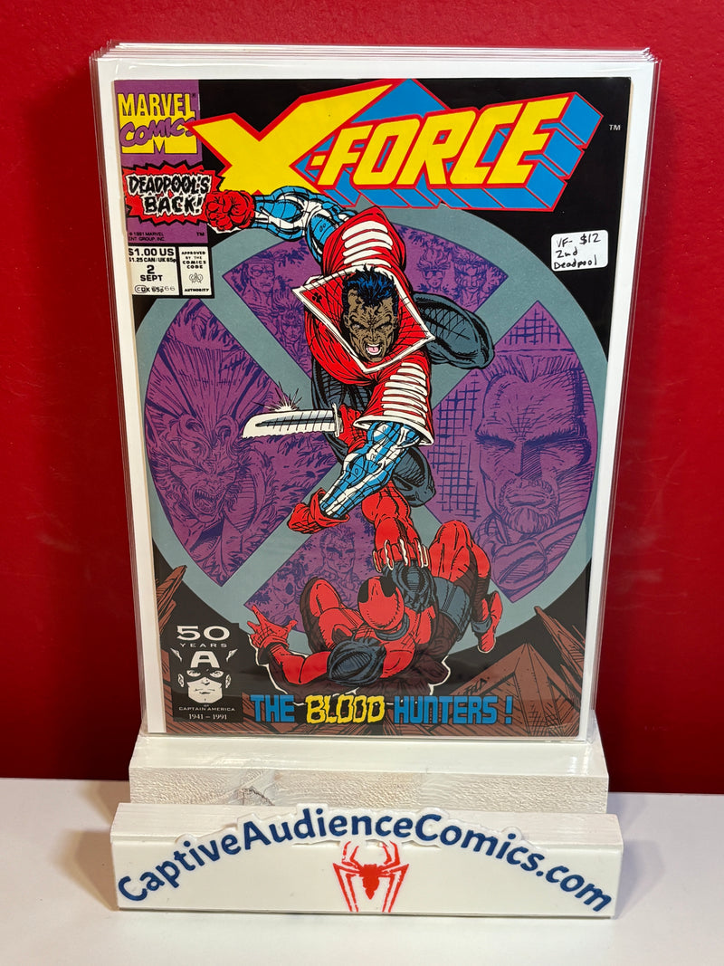 X-Force, Vol. 1 #2 - 2nd Deadpool - VF-