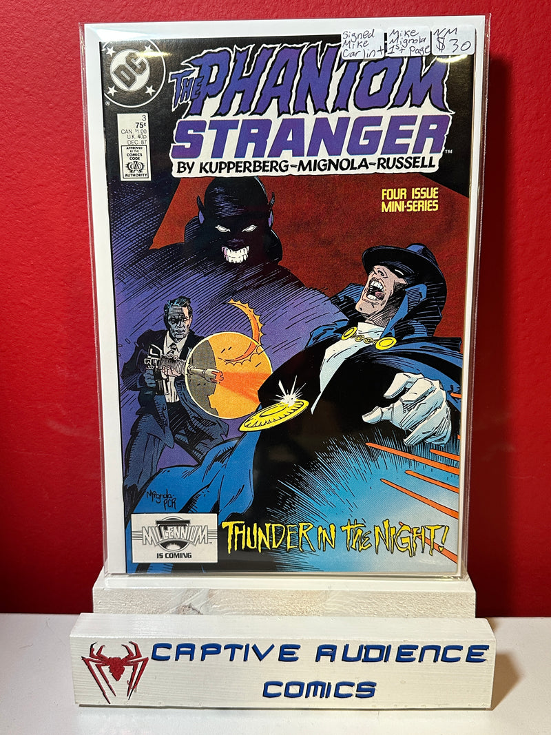Phantom Stranger, Vol. 3 #3 - Signed Mike Mignola + Mike Carlin - 1st Page - NM
