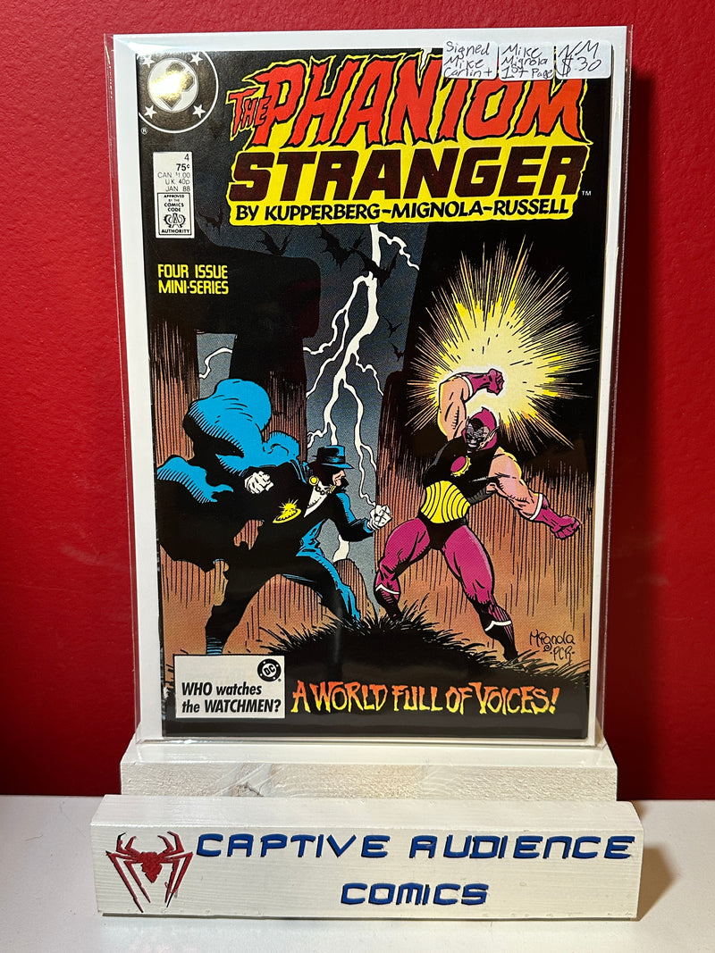 Phantom Stranger, Vol. 3 #4 - Signed Mike Mignola + Mike Carlin - 1st Page - NM