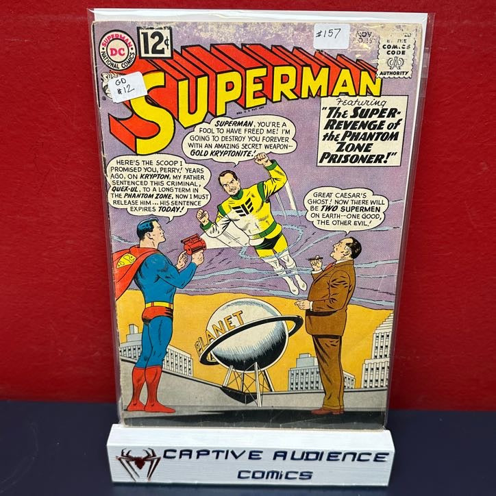 Superman, Vol. 1 #157 - 1st Quex-Ui - GD