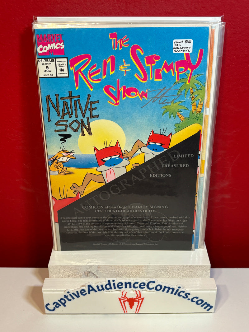 Ren & Stimpy Show #9 - Signed Ken Mitchroney - VF/NM