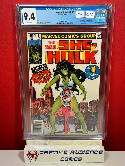 Savage She-Hulk, Vol. 1 #1 - 1st She-Hulk Newsstand - CGC 9.4