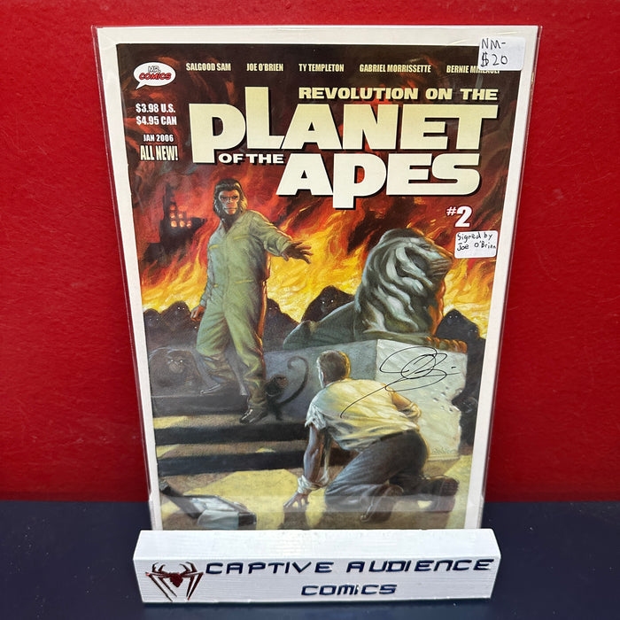 Revolution On the Planet of the Apes #2 - Signed Joe O'Brien - NM-