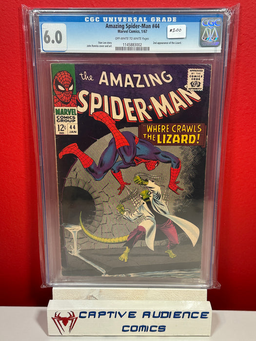 Amazing Spider-Man, Vol. 1 #44 - 2nd Lizard - CGC 6.0