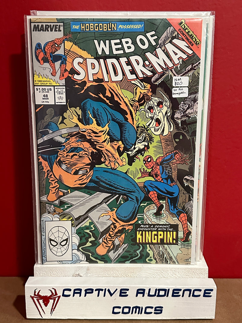 Web of Spider-Man, Vol. 1 #48 - 1st Full Demogoblin - NM