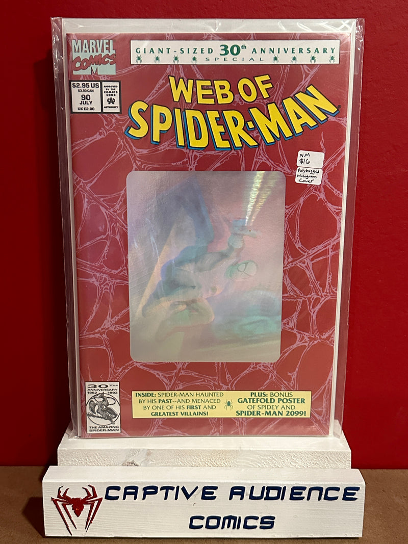 Web of Spider-Man, Vol. 1 #90 - Polybagged Hologram Cover - NM