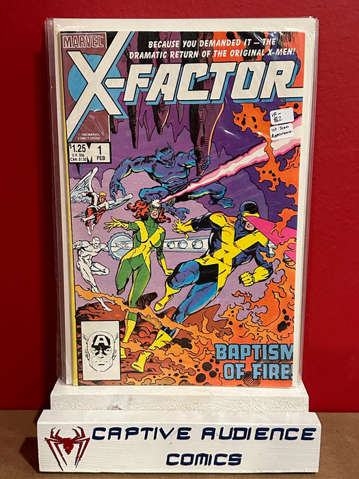 X-Factor, Vol. 1 #1 - 1st Team Appearance - VF-