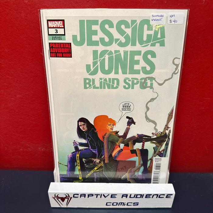 Jessica Jones: Blind Spot #3 - Simmons Variant - NM