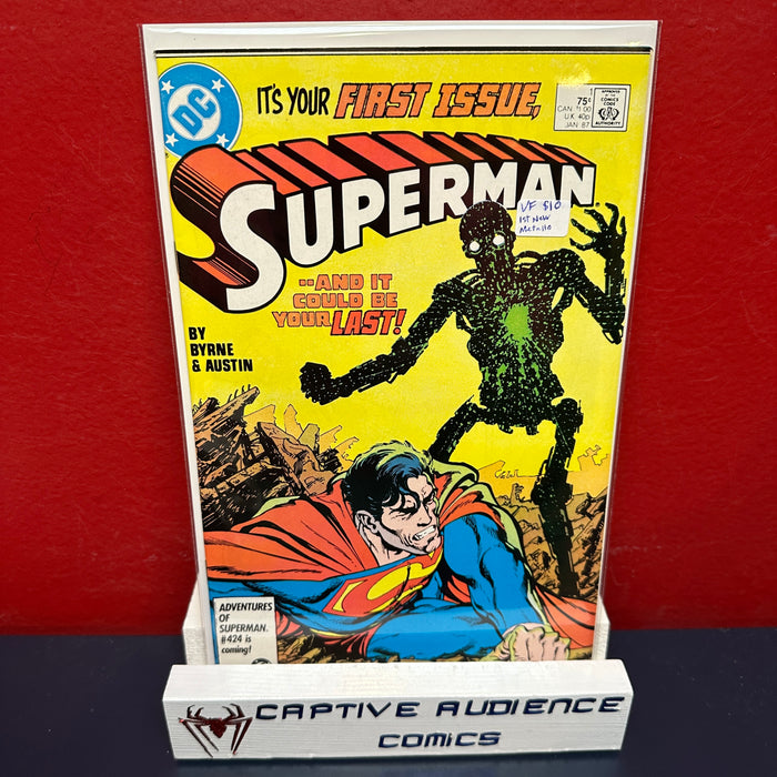 Superman, Vol. 2 #1 - 1st New Metallo - VF