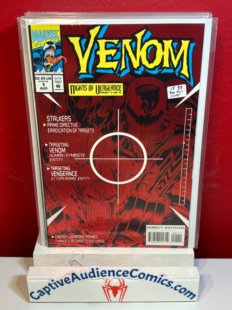 Venom: Nights of Vengeance #1 - Red Foil Cover - VF