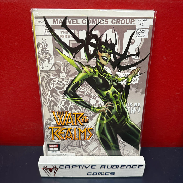 War of the Realms #1 - J. Scott Campbell Hela Variant - VF/NM