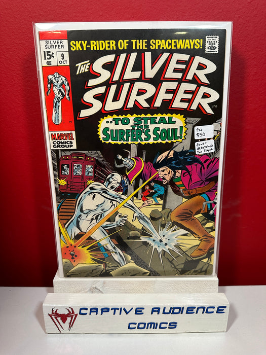 Silver Surfer, Vol. 1 #9 - Cover Detached Top Staple - FN