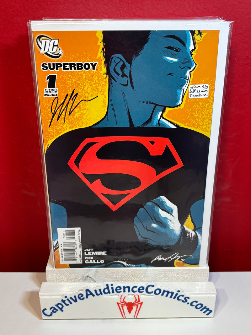 Superboy, Vol. 4 #1 - Signed Jeff Lemire - VF/NM