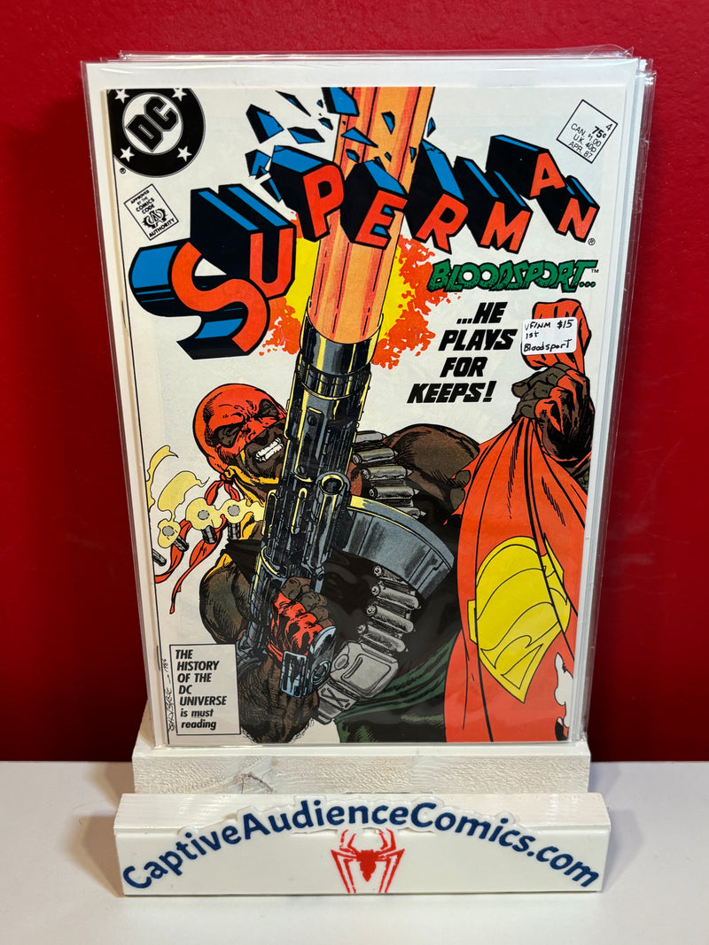 Superman, Vol. 2 #4 - 1st Blood Sport - VF/NM