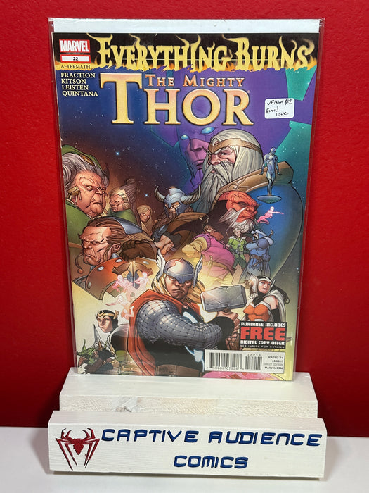 MIghty Thor, Vol. 1 #22 - Final Issue - VF/NM