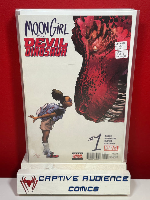 Moon girl and Devil Dinosaur, Vol. 1 #1 - 1st Moon Girl, Rear Ink Smudge - VF