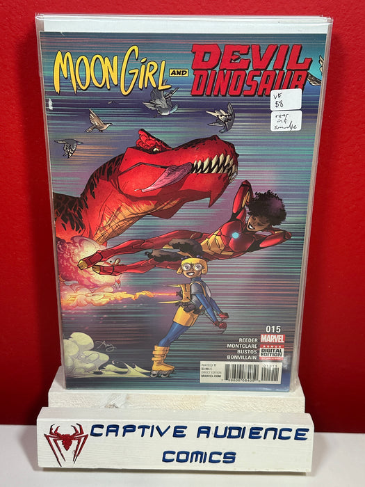 Moon Girl and Devil Dinosaur, Vol. 1 #15 - Rear Ink Smudge - VF