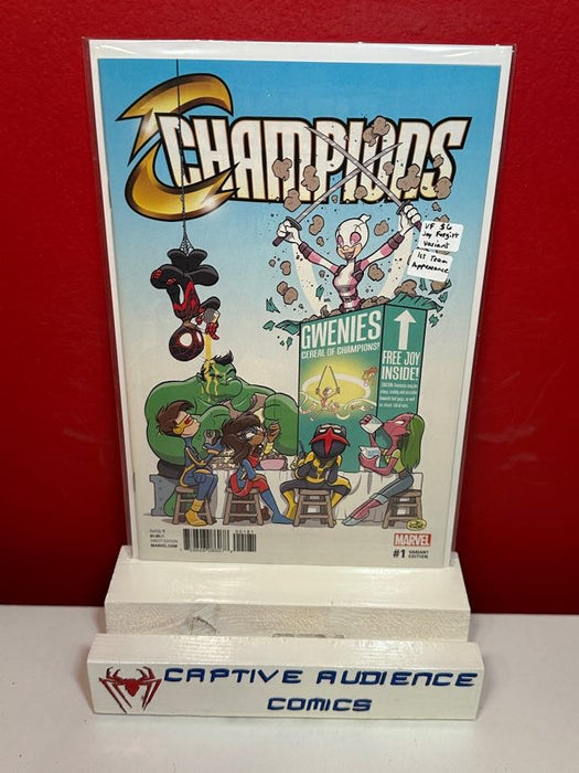 Champions, Vol. 3 #1 - Joey Fasgitt Variant - 1st Team Appearance - VF