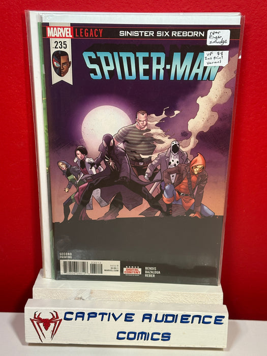 Spider-Man, Vol. 3 #235 - 2nd Print Variant, Rear Finger Print Smudge - VF