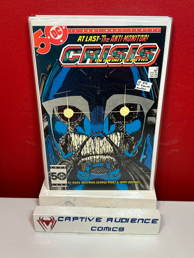 Crisis On Infinite Earths #6 - 1st Yolandu Montez - VF