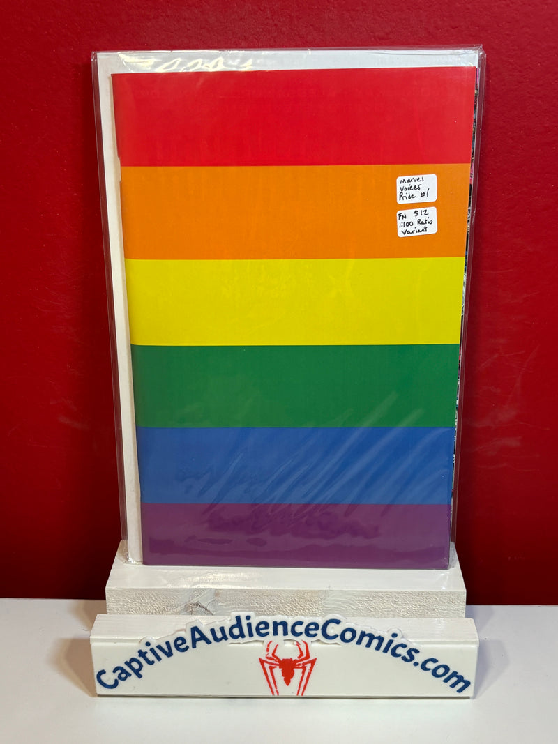 Marvel Voices Pride #1 - 1:100 Flag Virgin - FN