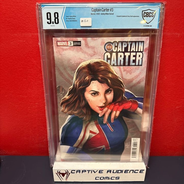 Captain Carter #3 - Ashley Witter Variant - CBCS 9.8 (Not CGC)