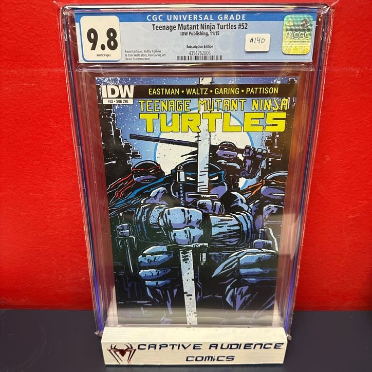 Teenage Mutant Ninja Turtles, Vol. 5 #52 - Subscription Variant - CGC 9.8