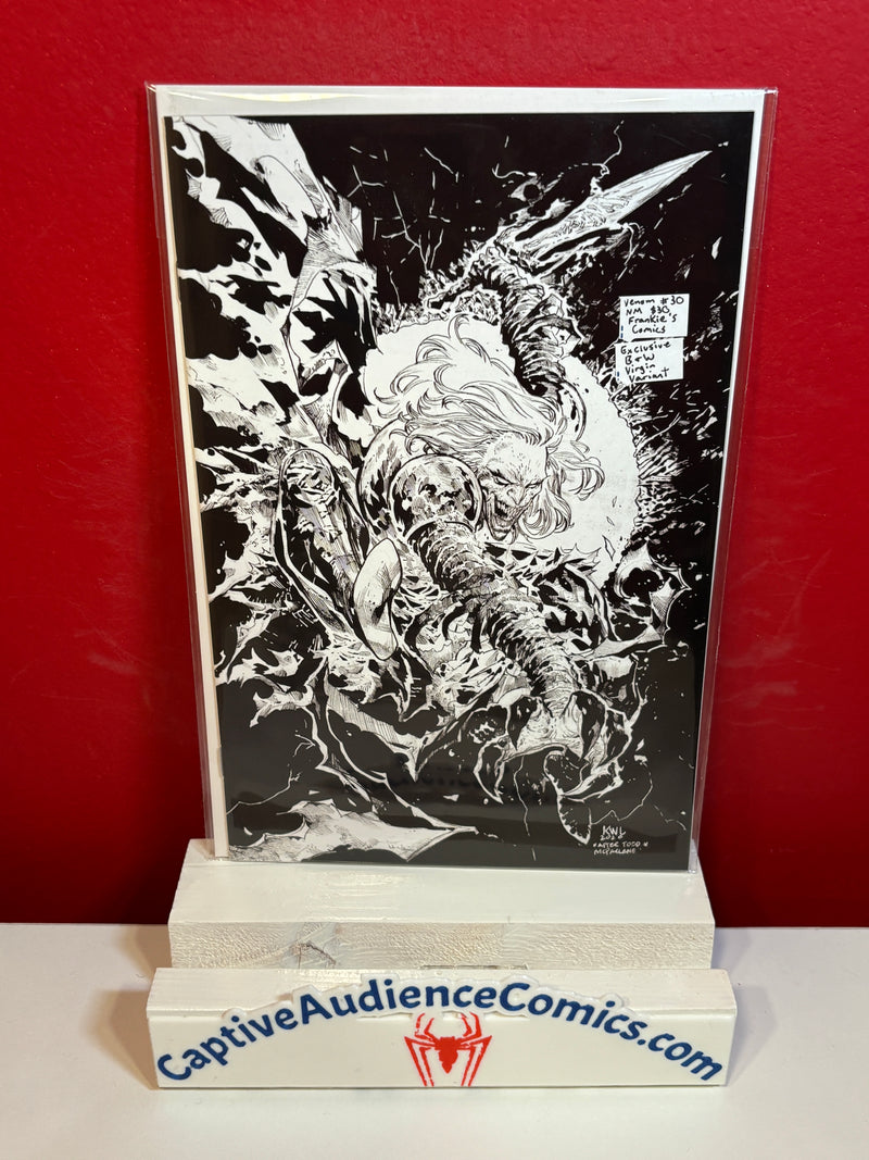 Venom, Vol. 4 #30 - Comics Elite Luke Ross B&W ASM 300 Homage Virgn - NM