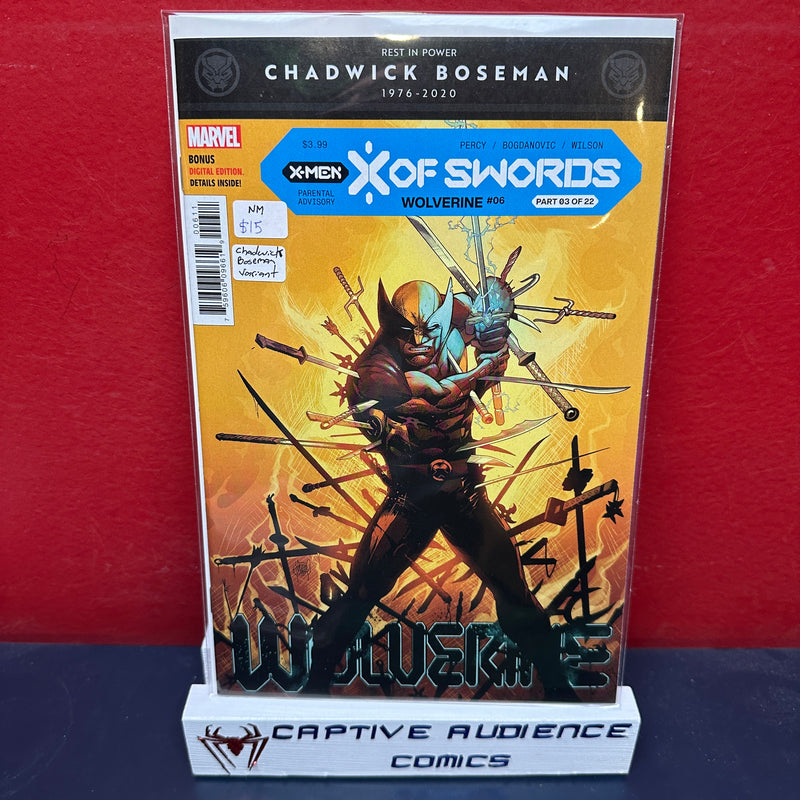 Wolverine, Vol. 7 #6 - Chadwick Boseman Variant - NM