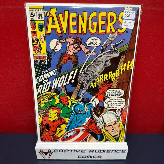 Avengers, Vol. 1, The #80 - 1sr Red. Wolf - FN/VF