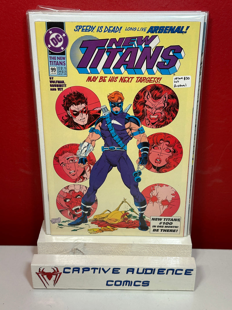 New Teen Titans, The Vol. 1 #99 - 1st Arsenal - VF/NM