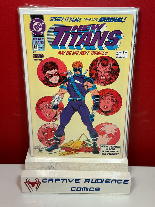 New Teen Titans, The Vol. 1 #99 - 1st Arsenal - VF/NM