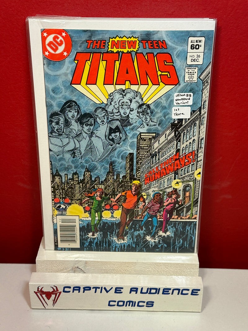 New Teen Titans, The Vol. 1 #26 - 1st Terra - Newsstand Variant - VF/NM