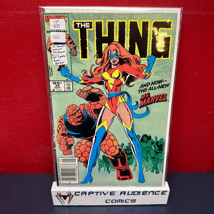 Thing, Vol. 1, The #35 - 1st Shauan Ventura Ms. Marvel - 1st Cameo Power Broker - VF