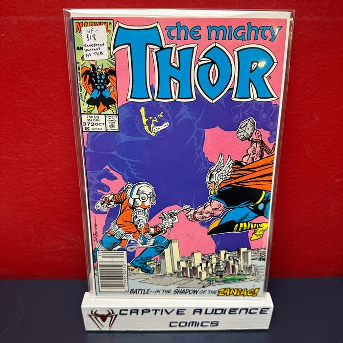 Thor, Vol. 1 #372 - Newsstand Variant - 1st TVA - VF-
