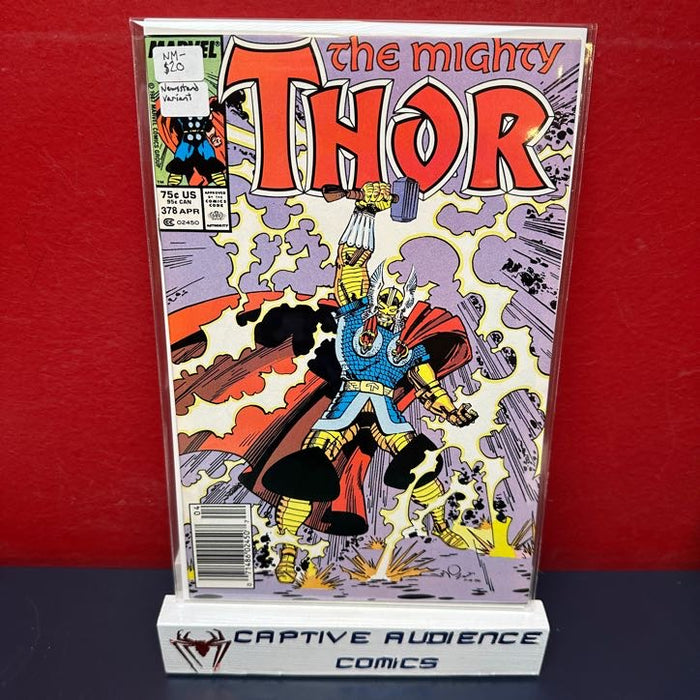 Thor, Vol. 1 #378 - Newsstand Variant - NM-