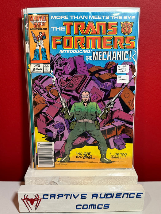 Transformers #26 - 1st Mechanic - Newsstand Variant - FN+