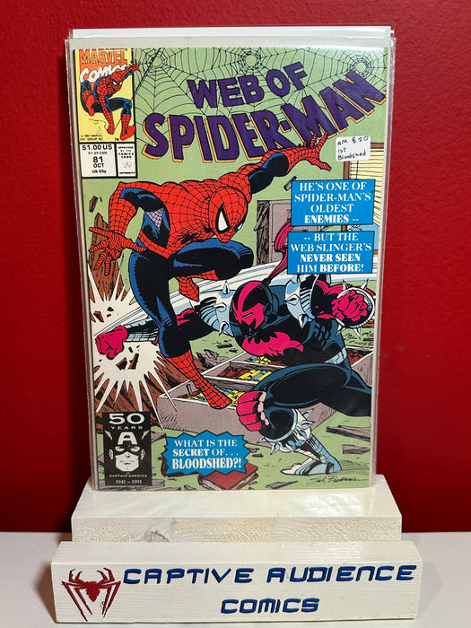 Web of Spider-Man, Vol. 1 #81 - 1st Bloodshed - NM