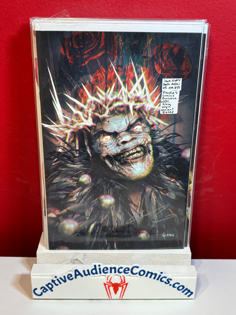 Dark Nights: Death Metal #5 - Frankies Comics Exclusive John Giang Virgin Variant Signed - NM
