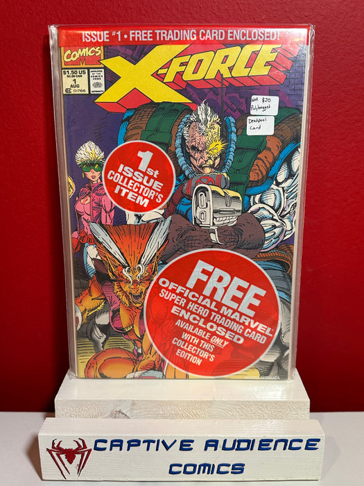 X-Force, Vol. 1 #1 - Polybagged - Deadpool Card - NM