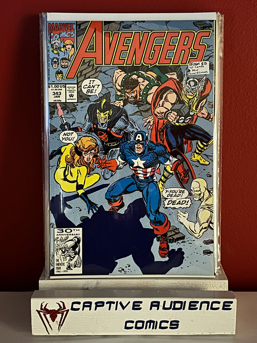 Avengers, The Vol. 1 #343 - 1st Cameo New Swordsman - VF/NM