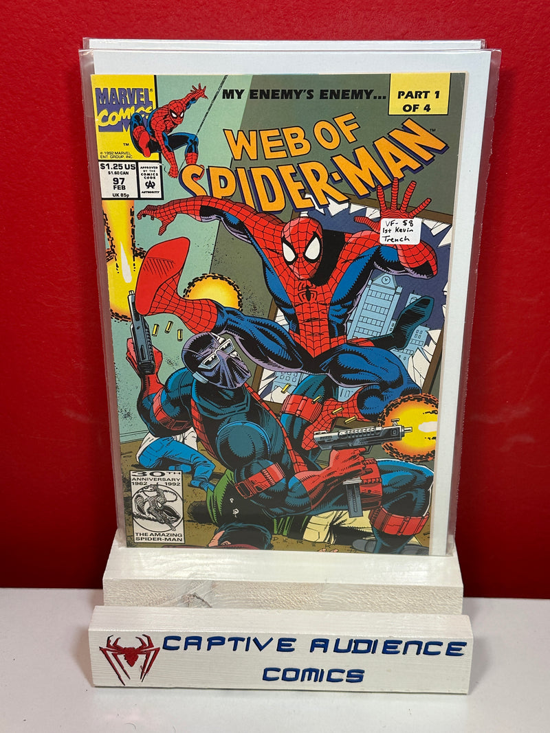 Web of Spider-Man, Vol. 1 #97 - 1st Kevin Trench - VF-