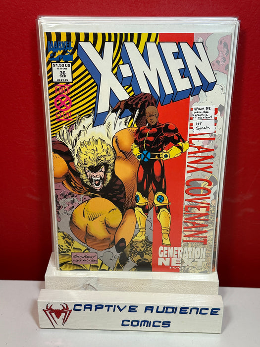 X-Men, Vol. 1 #36 - Non-Holo Graphic Variant - 1st Synch - VF/NM