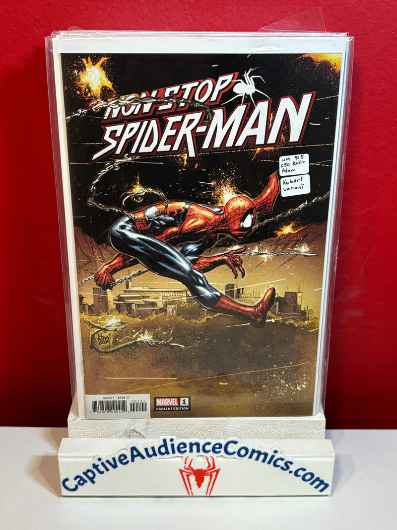 Non-Stop Spider-Man #1 - 1:50 Ratio Adam Kabert Variant - NM