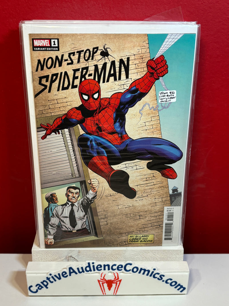 Non-Stop Spider-Man #1 - 1:100 Ratio Larry Lieber Variant - VF/NM