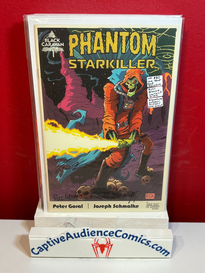 Phantom Starkiller #1 - One Stop Shop Exclusive Ryan Browne Variant Triple Signature Writer/Artist/Cover Artist - NM
