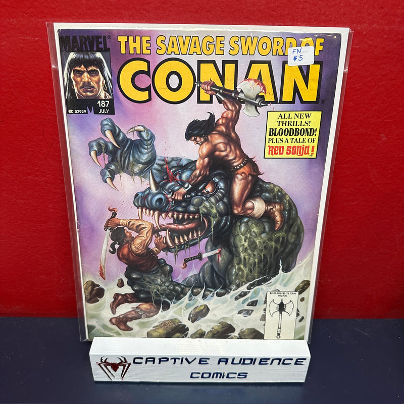 Savage Sword of Conan #187 - FN