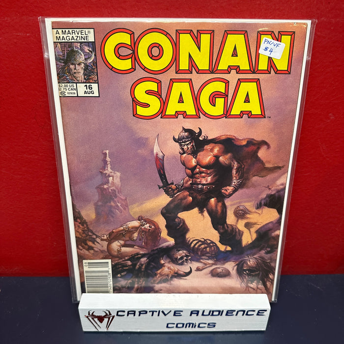 Conan Saga #16 - Newsstand Edition - FN/VF